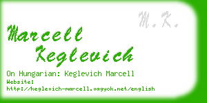 marcell keglevich business card